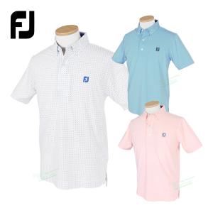 FOOTJOY フットジョイ ゴルフウエア 半袖ポロシャツ 「 FJ-S22-S09 」 ダッシュプリント 春夏ウエア