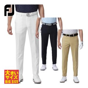 FOOTJOY フットジョイ ゴルフウエア ロングパンツ 「 FJ-S23-P03 」 ビッグサイズ リネン調ドライタッチストレッチ 春夏ウエア｜ezaki-g