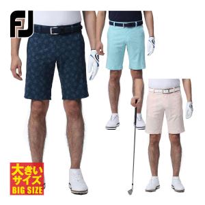 FOOTJOY フットジョイ ゴルフウエア ショートパンツ 「 FJ-S23-P05 」 ビッグサイズ パームツリープリント 春夏ウエア