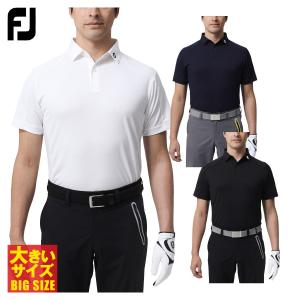 フットジョイ FOOTJOY ゴルフウエア メンズ 半袖シャツ 「 FJ-S23-S20 」 ストレッチ 吸汗速乾 ビッグサイズ 春夏ウエア｜ezaki-g