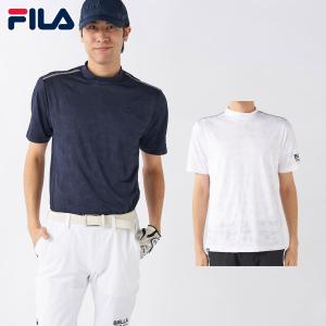 フィラゴルフ FILA GOLF ゴルフウエア メンズ 半袖モックネックシャツ 「 745607 」 吸汗速乾 UVケア 春夏ウエア 【当店在庫品】