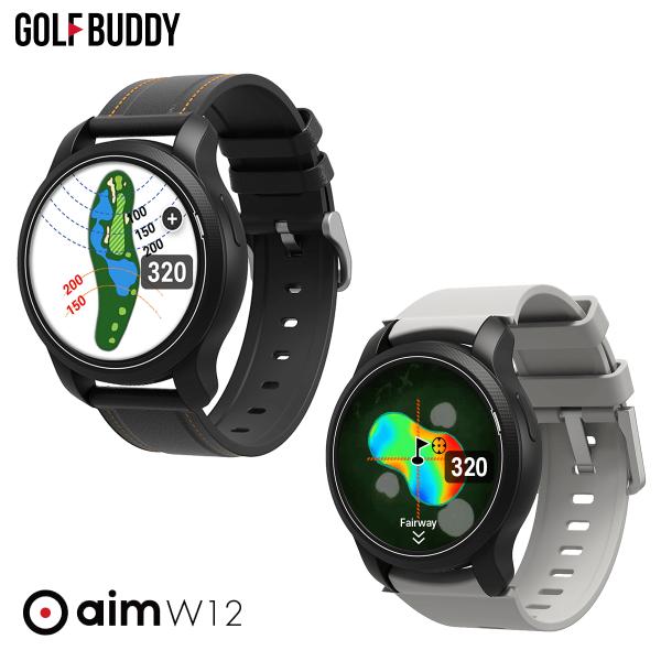 GOLFBUDDY ゴルフバディ正規品 aim W12 腕時計型GPS watch ゴルフナビ ウォ...