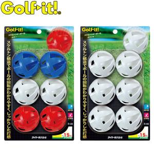 Golfit! ゴルフイット ライト正規品 プラクティスボール スケルトンピーボール 6個入り｜ezaki-g