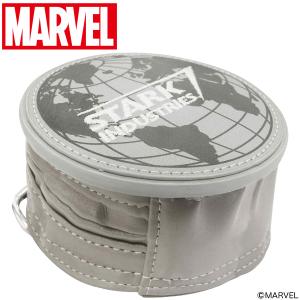 MARVEL マーベル アイアンマン スターク インダストリーズ コンパクトグレー コンパクトポーチ 丸眞 「 2505039300 」｜ezaki-g