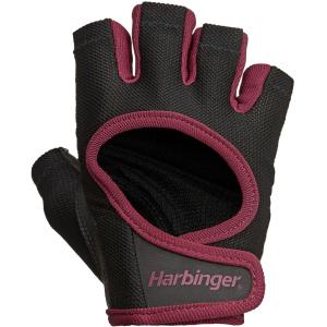 ハービンジャー（Harbinger） Harbinger（ハービンジャー） パワーグローブ トレーニング手袋 女性用 ブラック×メルロー M｜ezaki-g