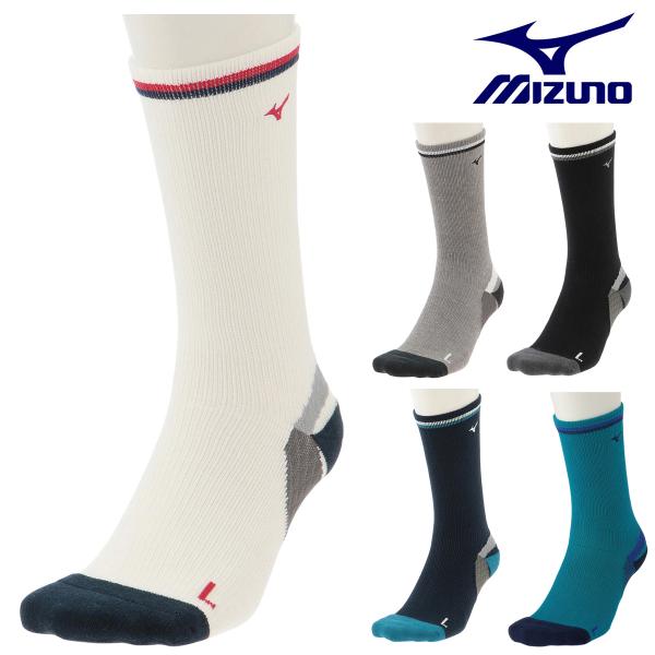 MIZUNO ミズノ 正規品 ブレスサーモ ハイパーイオン ゴルフメンズソックス ミドル丈(レギュラ...