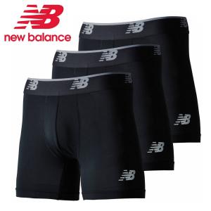 ニューバランス メッシュボクサーパンツ 5インチ  前閉じ 3PACK(3枚入り) ブラック/ブラック nbj-lau13015-bkk｜ezaki-g