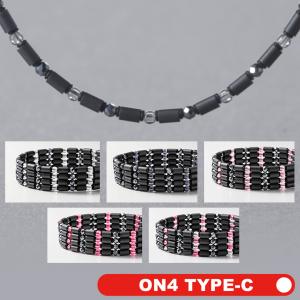 ON4 オンフォー 正規品 磁気ネックレス 管理医療機器認証 男女兼用 スタイリッシュ軽量スポーツタイプ 「 TYPE-C 」