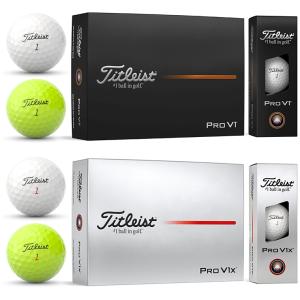 Titleist タイトリスト日本正規品 「 PRO V1 」、「 PRO V1x 」 2023モデル ゴルフボール1ダース(12個入)｜ezaki-g