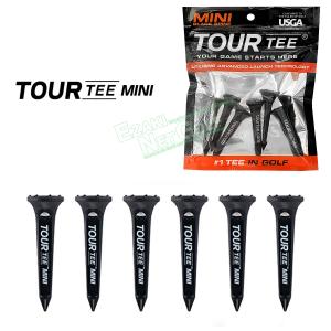 TOUR TEE ツアーティー 正規品 MINI Pack Black ミニパック ブラック ゴルフティー 「 全長44mm 6本入り ライト T-491 」