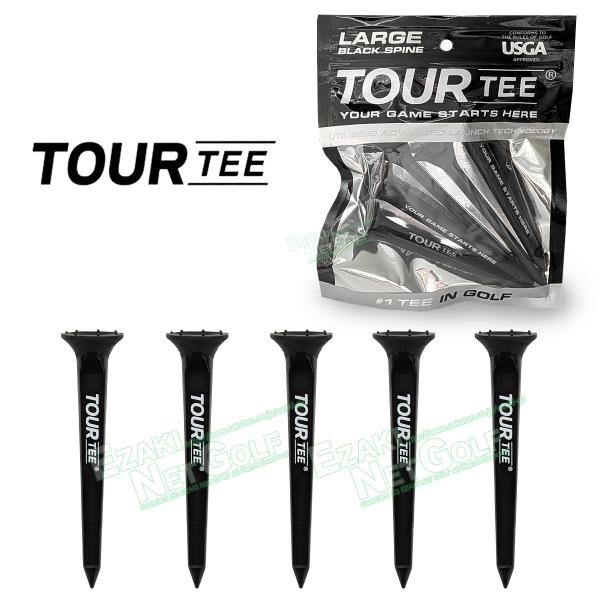 TOUR TEE ツアーティー 正規品 ORIGINAL Black オリジナル ブラック ゴルフテ...