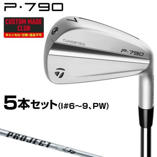 P790アイアン PROJECT X IOスチールシャフト 5本セット(#6〜9、PW) 【カスタム...