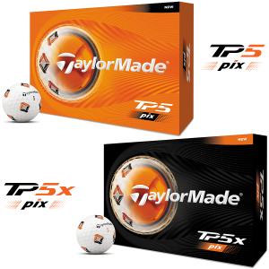 TaylorMade(テーラーメイド)日本正規品 TP5 Pixシリーズ ゴルフボール1ダース(12個入)