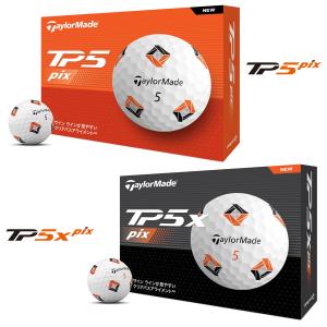 TaylorMade テーラーメイド 日本正規品 TP5 Pixシリーズ 2024新製品 ゴルフボール 1ダース(12個入)｜ezaki-g