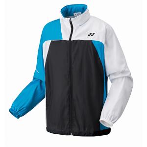 ヨネックス 裏地付ウィンドウォーマーシャツ ブラツク/ホワイト ynx-70069-245