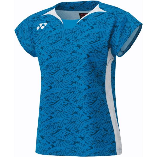 ヨネックス ウィメンズゲームシャツ(フィットシャツ) ブルー