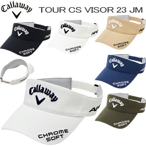 キャロウェイ ゴルフ TOUR CS VISOR 23 JM ツアーモデル キャップ 吸汗速乾 メン...