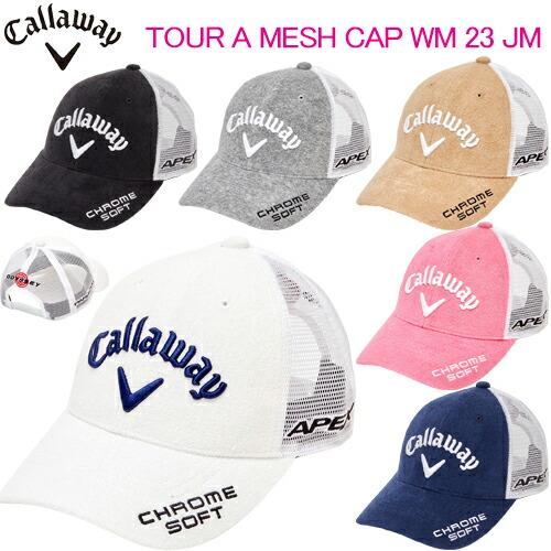 キャロウェイ ゴルフ TOUR A MESH CAP WM 23 JM ツアーモデルキャップ 吸汗速...