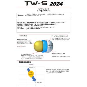 本間ゴルフ ホンマ New TW-Sゴルフボー...の詳細画像1