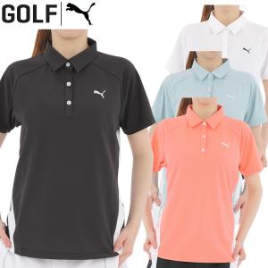 プーマ ゴルフ ウィメンズ ゴルフ パフォーマンス ストレッチ テックカット 半袖 ポロシャツ レディース ゴルフウェア 「PUMA GOLF 627707」 ICELIVE、BLUESIGN｜ezansu-golf