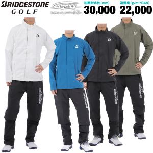 ブリヂストンゴルフ 水神 レインウェア 上下組 初期耐水圧30,000mm、透湿度：22,000g/m2/24h メンズ ゴルフ ウェア 「BRIDGESTONE GOLF 84G03」