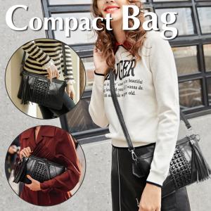 スタッズ ショルダー バッグ スカル ブラック 2Way レザー ロック