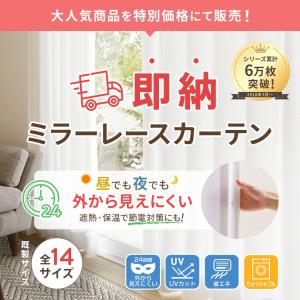 レースカーテン 2枚組 カーテン ミラー レー...の詳細画像1