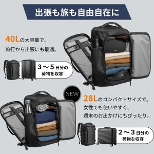 tomtoc T66 トラベルバックパック 2...の詳細画像5