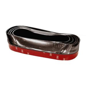 フロントリップスポイラー メッキブラック 2.3m 特殊フィルム採用 アンダースポイラー ガード モール バンパー 汎用