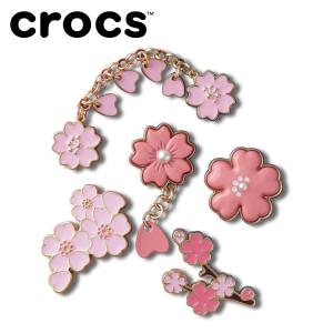 クロックス crocs ジビッツ ブルーミング チェリーブロッサム 5 パック 10012962 アクセサリー メール便送料無料