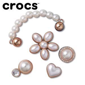 クロックス crocs ジビッツ Dainty Pearl Jewelry 5 Pack 10013133 アクセサリー メール便送料無料