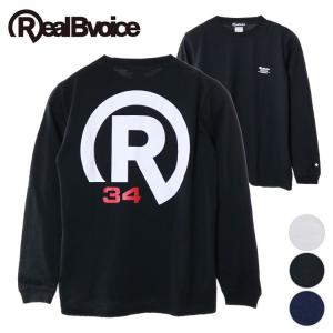 リアルビーボイス BASIC R34 LOGO 長袖Tシャツ 10191-10898 メンズ レディース ユニセックス