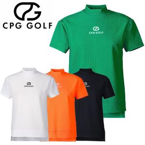 CPG GOLF バックプリント モックネックシャツ 半袖 メンズ 2025秋冬