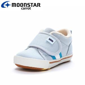 ムーンスター CR B160J ブルー 12110855 キャロット 子供靴 ベビー シューズの商品画像