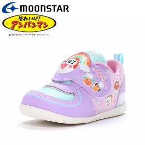 ムーンスター AP B51 パープル 12111048 アンパンマン ドキンちゃん 子供靴 ベビー シューズ