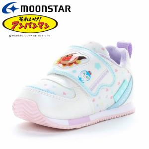 ムーンスター AP B62 ホワイト 12111431 アンパンマン 子供靴 ベビー シューズ