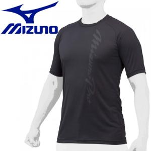 メール便送料無料 ミズノ MIZUNO 野球 【ミズノプロ】ハイドロ銀チタンアンダーシャツ(ローネック/半袖) メンズ 12JA1P3509｜ezone