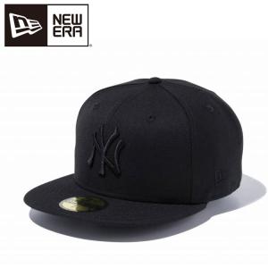 ニューエラ 59FIFTY ニューヨーク・ヤンキース ブラック × ブラック 13562246｜ezone