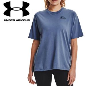 クリアランスセール メール便 アンダーアーマー UAオーバーサイズ グラフィックS/S 1363206-470 レディース