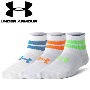 アンダーアーマー UAエッセンシャル クオーター ソックス (3足セット) 1382952-102 ジュニアの商品画像