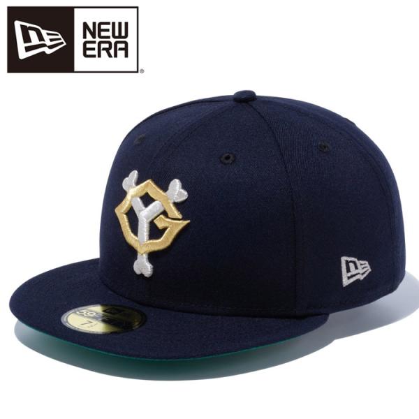 ニューエラ 59FIFTY NPBクラシック 読売ジャイアンツ ネイビー × メタリックシルバー 1...