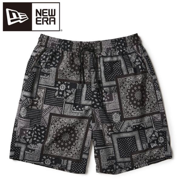 ニューエラ イージー ショートパンツ Oriental Paisley ブラック 14856742 ...
