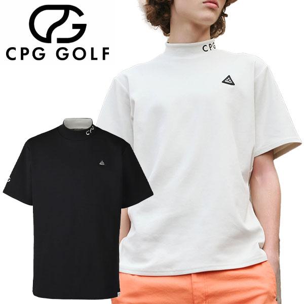 CPG GOLF BACK LINE MOCK NECK SS バックライン モックネックシャツ メ...
