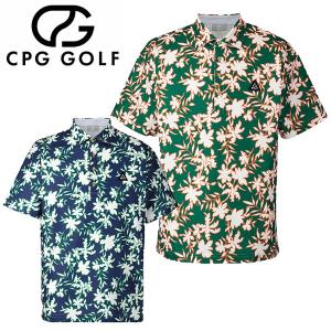 CPG GOLF バックプリント モックネックシャツ 半袖 メンズ 2025秋冬