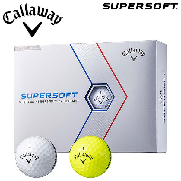 キャロウェイ ゴルフ スーパーソフト ゴルフボール 1ダース(12球入り) 2023モデル