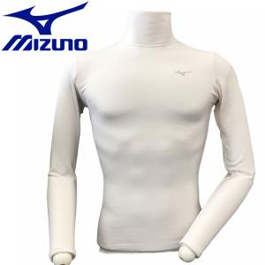 メール便送料無料 ミズノ MIZUNO 【発熱素材】ブレスサーモインナーシャツ(ハイネック／長袖) 32JA1U6001 メンズ｜ezone