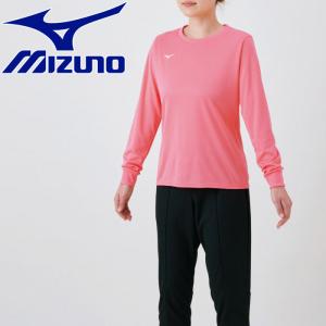 メール便送料無料 ミズノ MIZUNO ナビドライTシャツ(長袖/丸首) レディース 32MA139564｜ezone