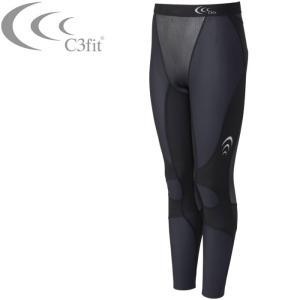 【2点までメール便送料無料】C3fit シースリーフィット インパクトブリーズロングタイツ レディース 3FW19130-K｜ezone