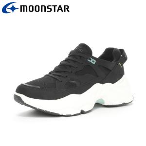 ムーンスター B/M01チャグ ブラック 42700016 レディースシューズ ストリートとスポーツのミックススタイルでボリュームのあるソールが特徴