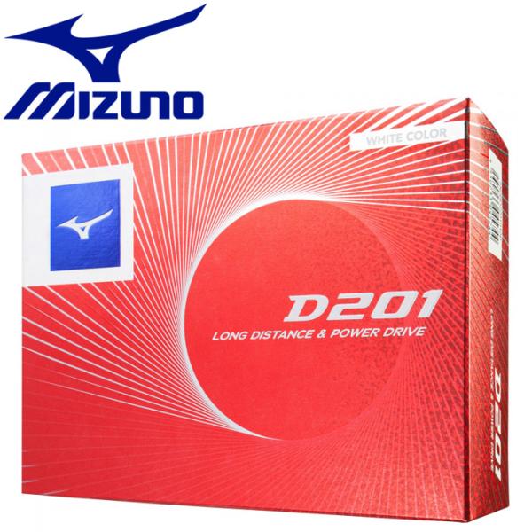 ミズノ ゴルフ MIZUNO NEW D201 ホワイト (ダース) ゴルフボール5NJBD2201...